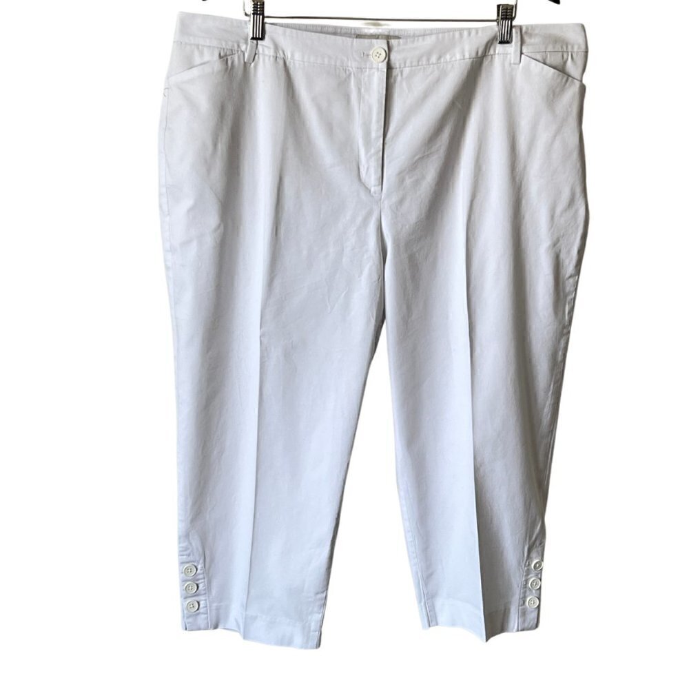 Talbots White Crop Pants, 20W